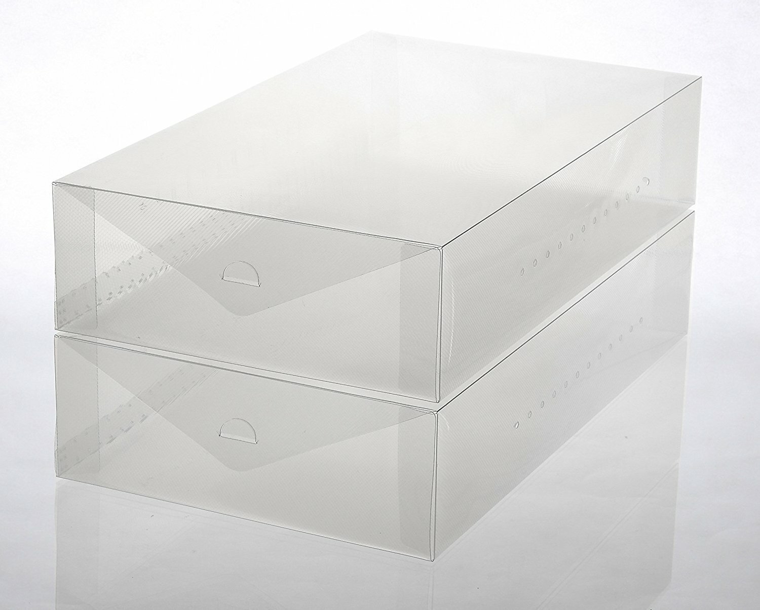 plastic see through shoe boxes