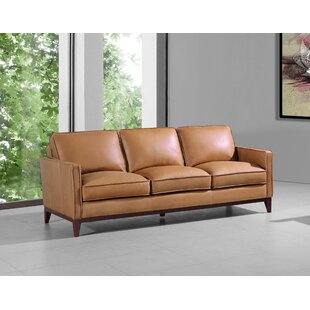 Cognac Leather Sofa Joss Main