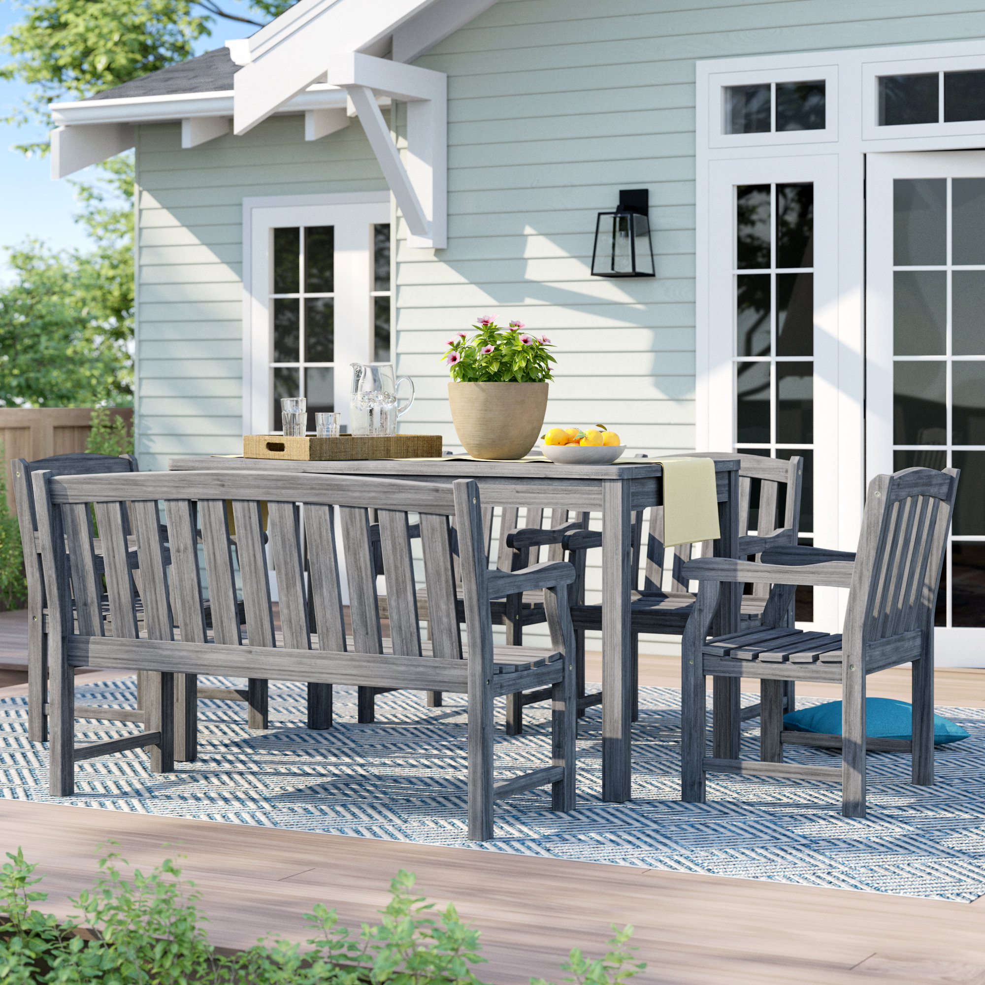 Beachcrest Home Zephyrine 6 Piece Dining Set Reviews Wayfair