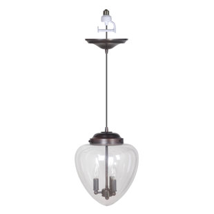 Pendant Light Conversion Kit Wayfair Recessed 3 Light Schoolhouse Pendant