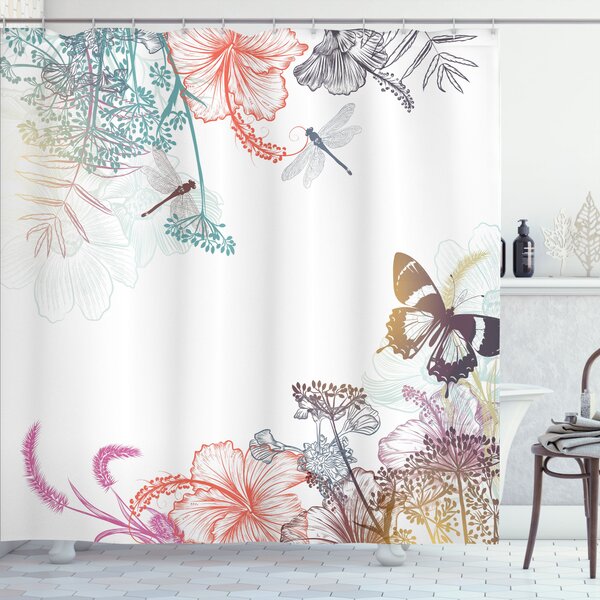 Details about   Favorite Things Garden Collage Dragonfly Dragonflies Shower Curtain Hooks 