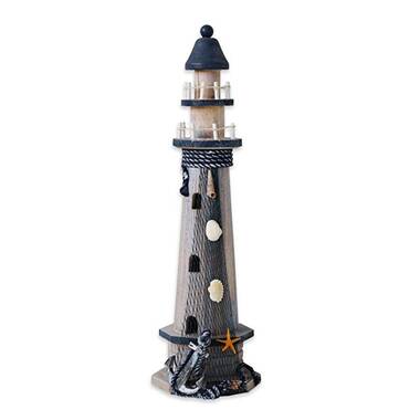 Nautical Beach Lighthouse Ocean Shore Handcrafted Valance 