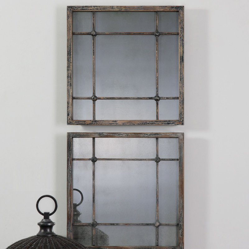 Wall Mirror Set august grove 2 piece square wall mirror set & reviews | wayfair Wall Mirror Set august grove 2 piece square wall mirror set & reviews | wayfair