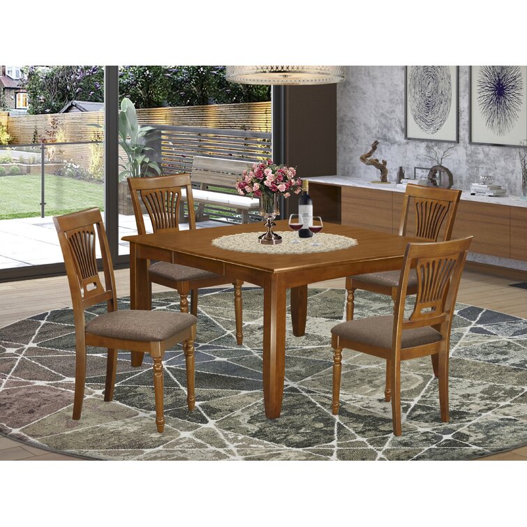 Alcott Hill® Teressa Butterfly Leaf Solid Wood Dining Set & Reviews ...