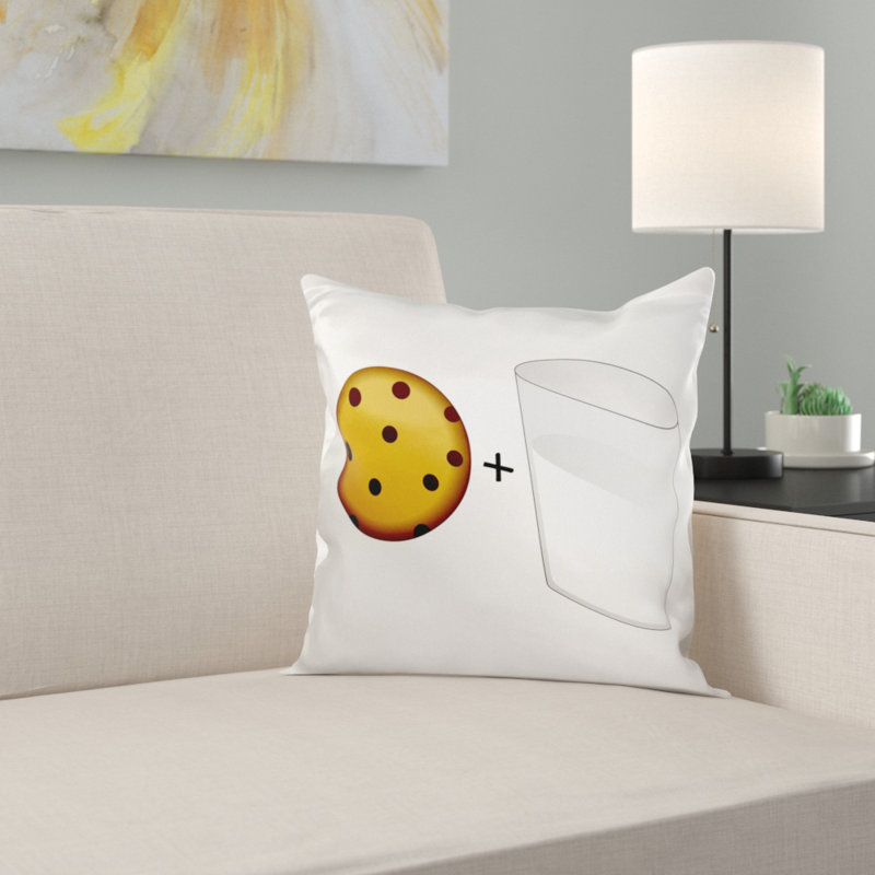 East Urban Home Cute Cartoon Milk And Chocolate Chip Cookies