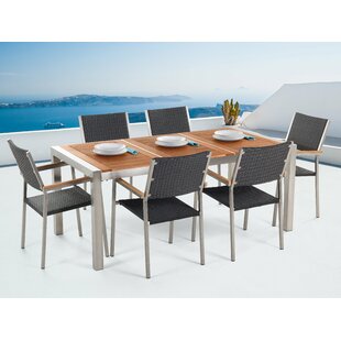 Bishop's Castle 6 Seater Dining Set By Sol 72 Outdoor