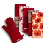 red kitchen towels