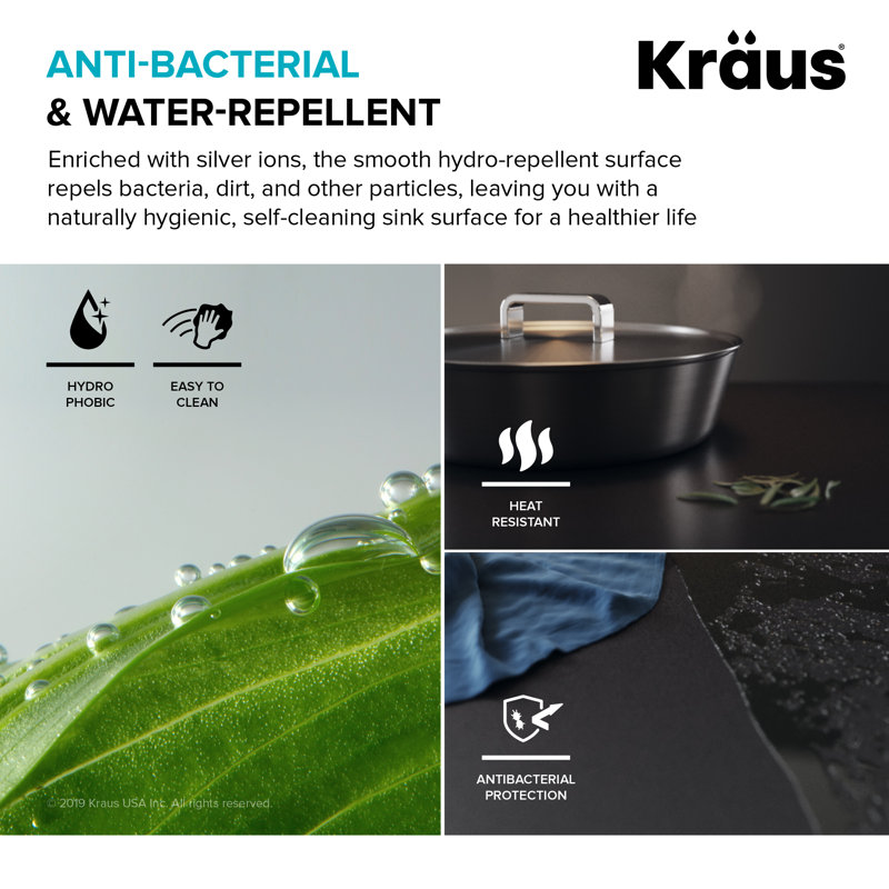 Kraus Bellucci Ceramtek Granite Quartz Composite 30 L X 21 W