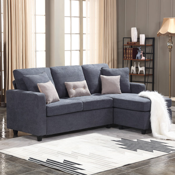 Grey Couch With Chaise Wayfair