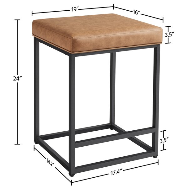 17 Stories Kloud 24'' Counter Stool & Reviews | Wayfair