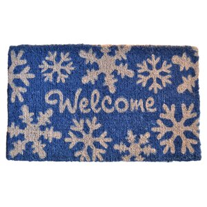 Creel Welcome Snow Flakes Doormat