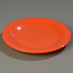 Carlisle Food Service Products Sierrus 10.5" Melamine Wide Rim Dinner Plate (Set of 12)  Color: Sunset Orange