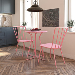 pink bistro chairs