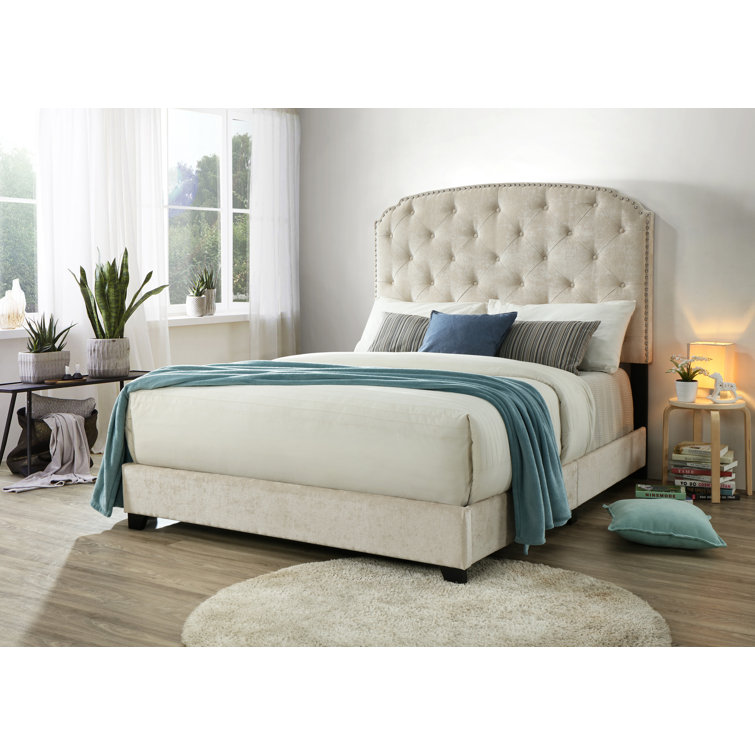 Mercer41 Cecyle Tufted Upholstered Standard Bed & Reviews Wayfair