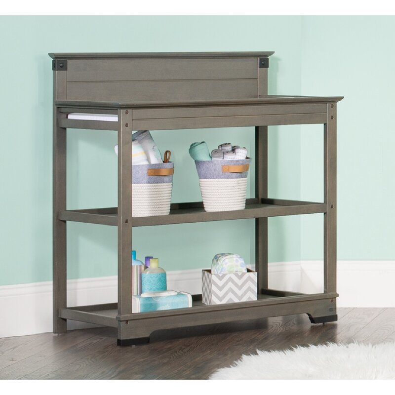 gray changing table