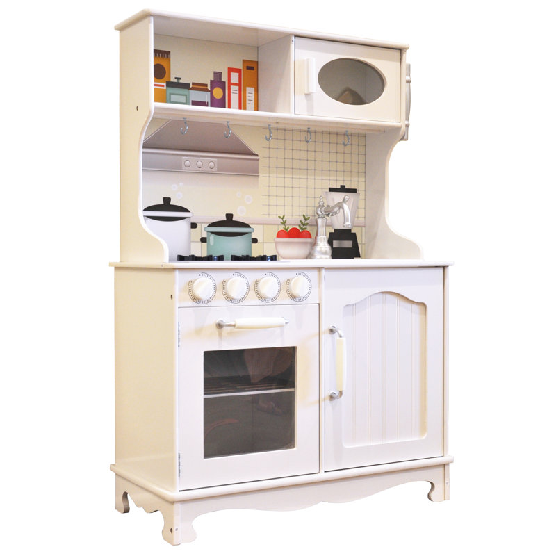 white vintage play kitchen