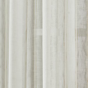 Gloria Striped Sheer Rod pocket Single Curtain Panel