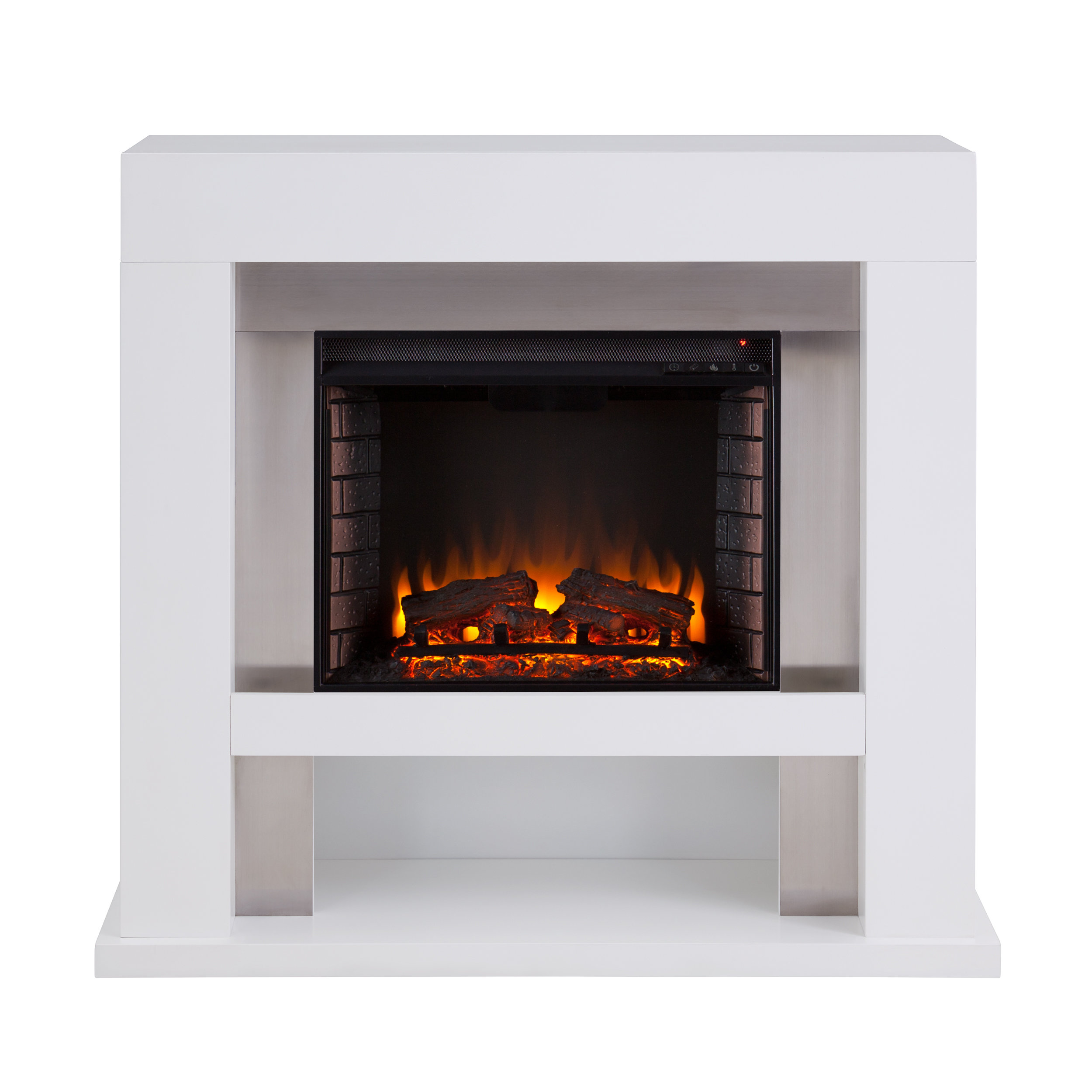 Ebern Designs Lirrington Stainless Steel Fireplace Wayfair