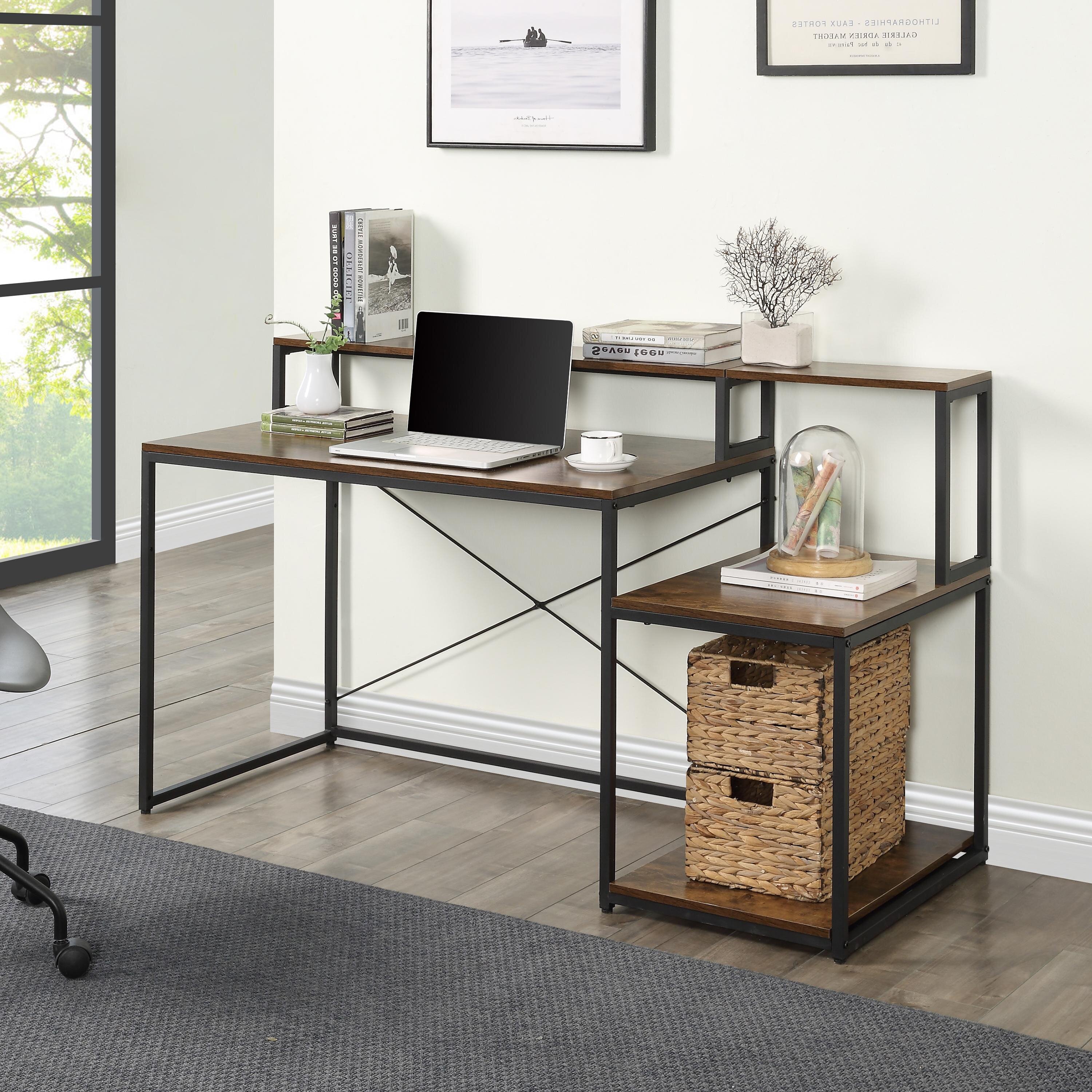 compact computer table for home