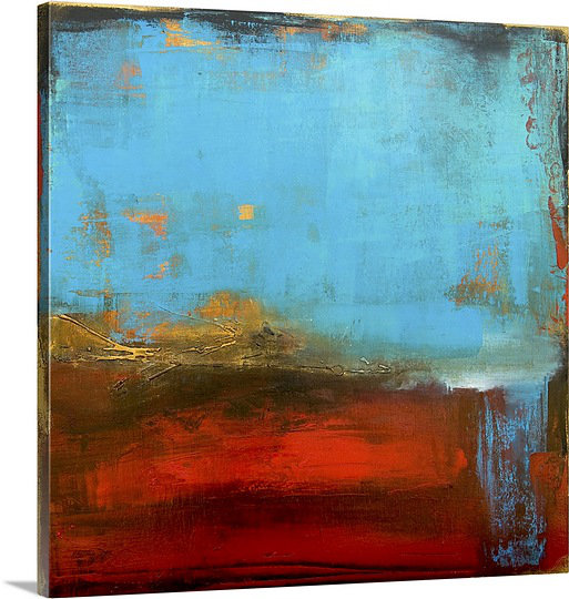 Canvas On Demand Blue Monday By Erin Ashley Painting Print On