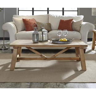 Oubre Pine Wood Coffee Table by Williston Forge