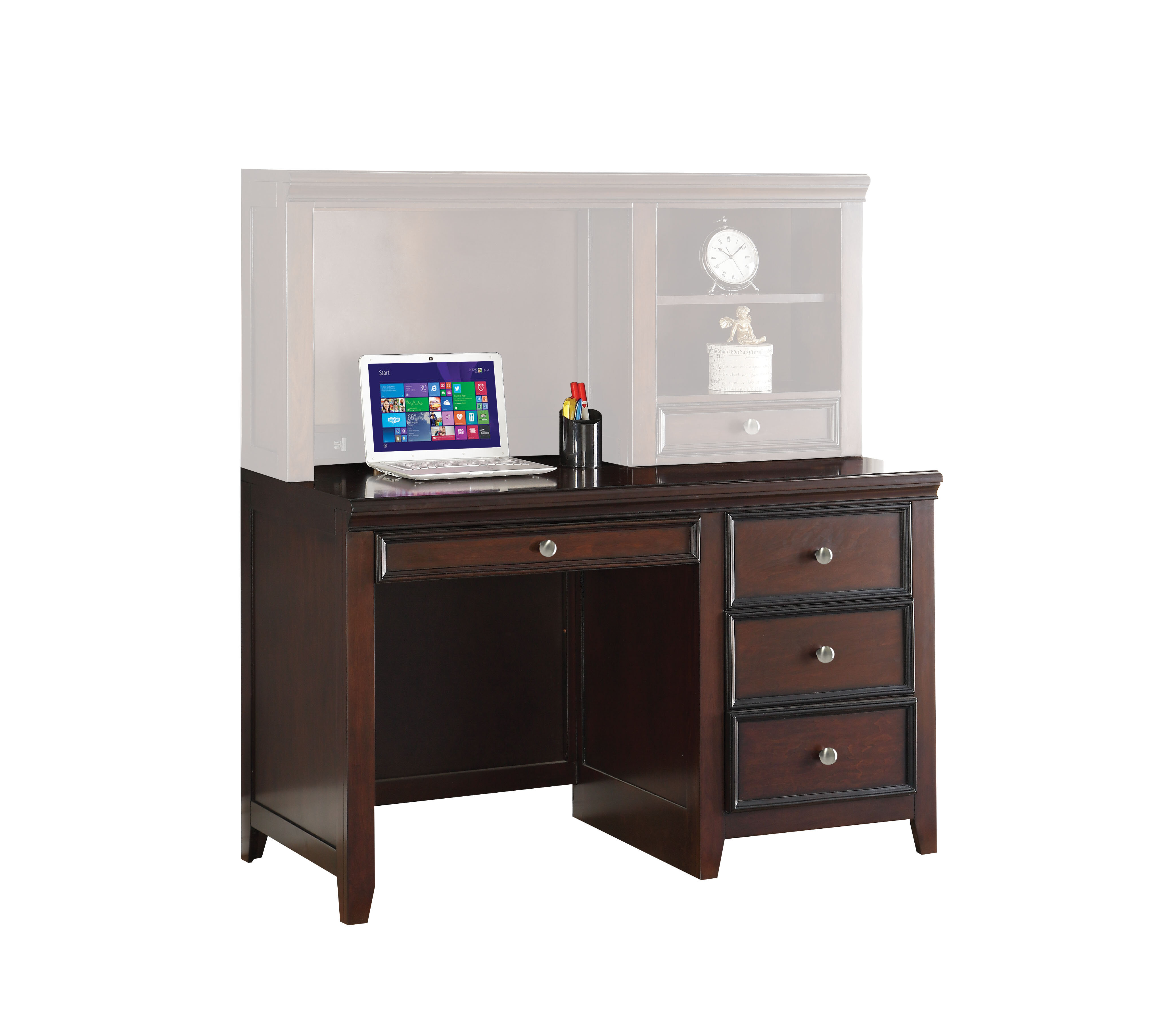 Canora Grey Drumfane Solid Wood Desk With Hutch Wayfair
