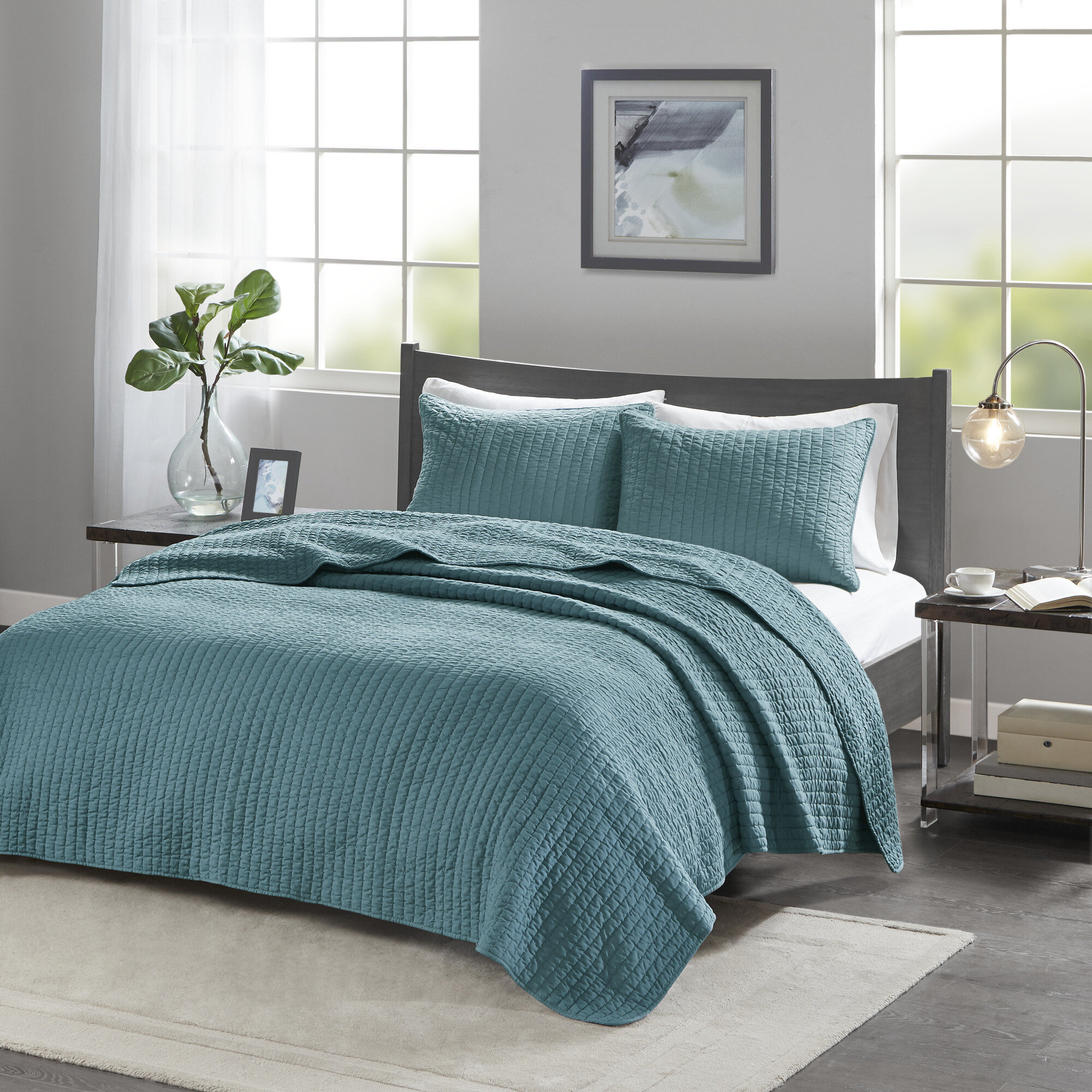 Teal Quilts Coverlets Sets Free Shipping Over 35 Wayfair