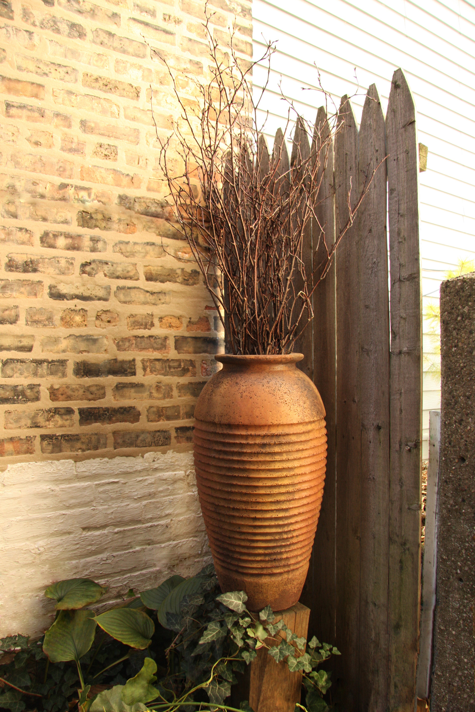 wayfair standing planter on Fleur De Lis Living Raposa Fiberbtone Pot Planter Reviews Wayfair