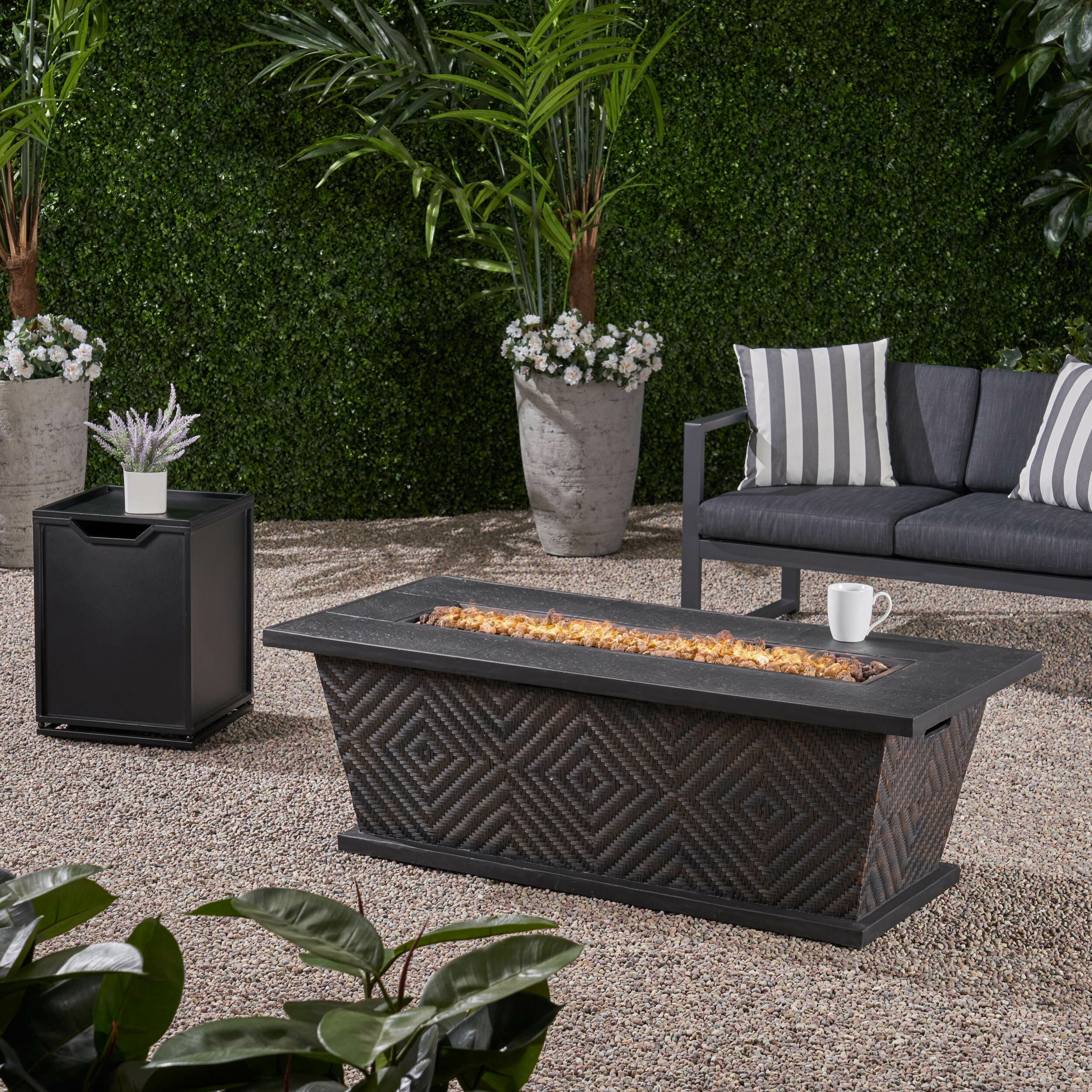 Foundry Select Patricia 19 H X 5625 W Propane Outdoor Fire Pit Table Reviews Wayfair