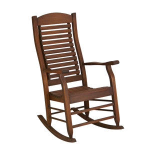 Go to store & view more images Loon Peak Mossman Slat Back Rocking Chair