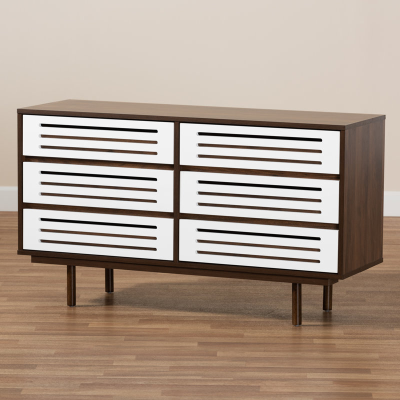Corrigan Studio Meike Mid Century Modern Two Tone Walnut Brown And White Finished Wood 6 Drawer Dresser Wayfair Ca Special thanks to aaron gomez for the acoustic background music and chris salomone for the design. meike mid century modern two tone walnut brown and white finished wood 6 drawer dresser