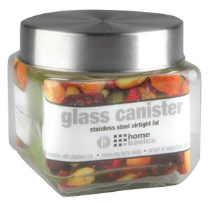 Glass Square Kitchen Canister