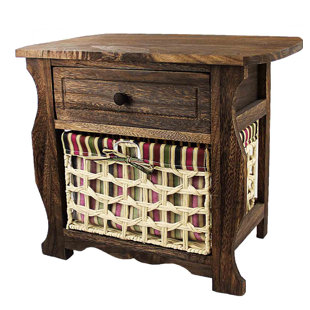 Long Ashton Wood Storage 1 Drawer Nightstand by Millwood Pines