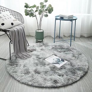 Round Area Rug 3ft Lovely Bee Non-Slip Circle Rug Washable Area Rugs Runner Clearance Playroom Rugs for Living Room Bedroom Indoor Outdoor Home Decor Playing Mats 