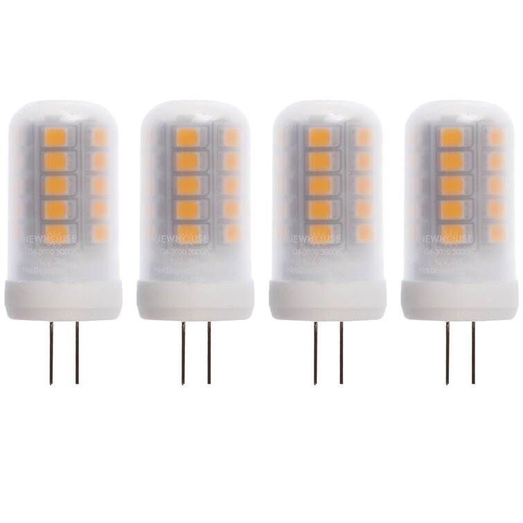 White 4 Piece Newhouse Lighting GY6-2320-4 Led Bulb Halogen Replacement Light 4 Pack 