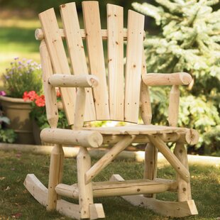 Cedar Log Rocking Chair Wayfair