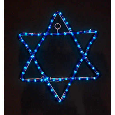 Jewish Star Rope Light The Holiday Aisle