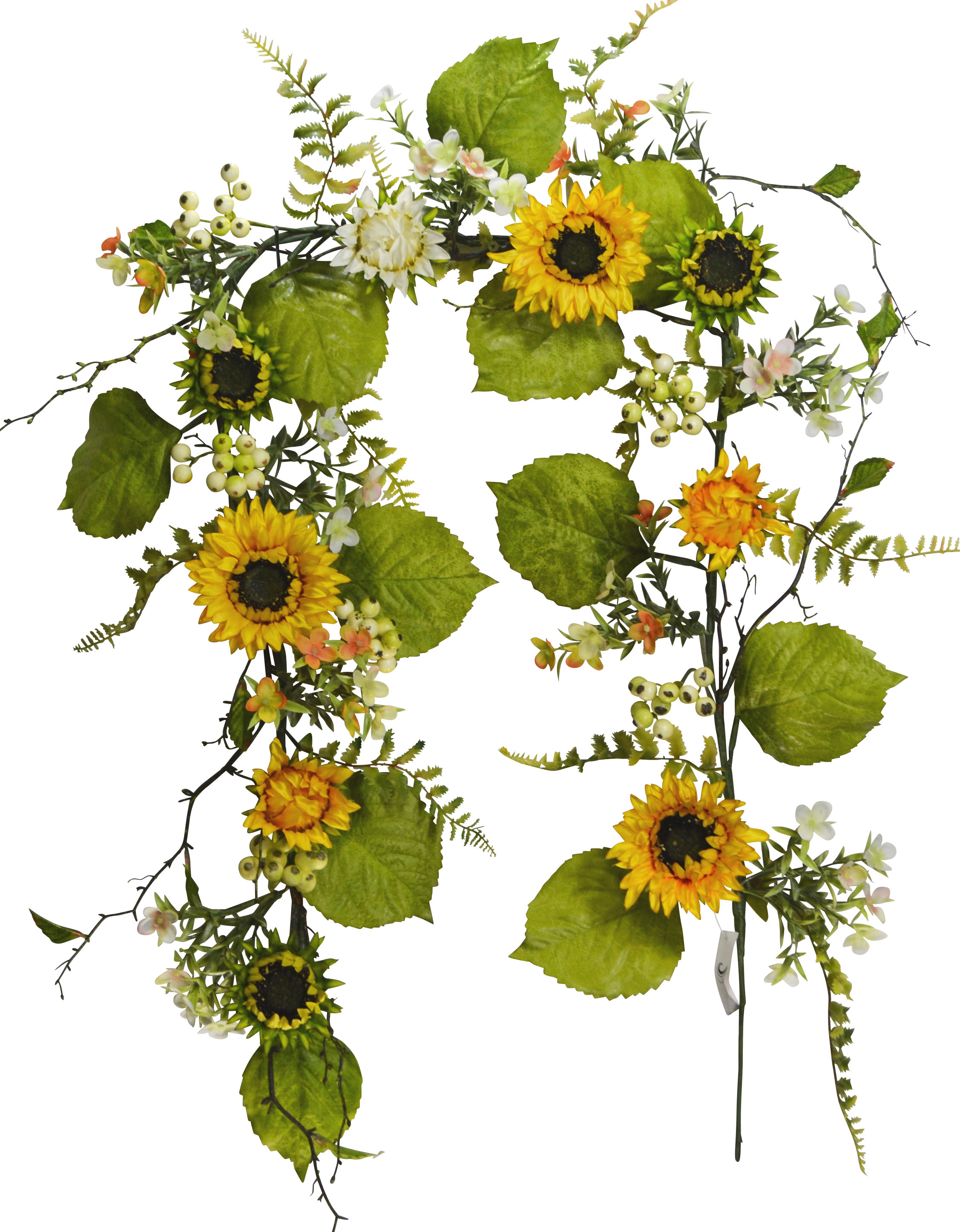 Primrue 72'' in. Faux Sunflower Garland & Reviews Wayfair