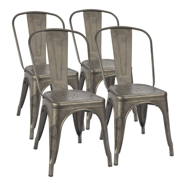 Rustic Metal Chairs Wayfair