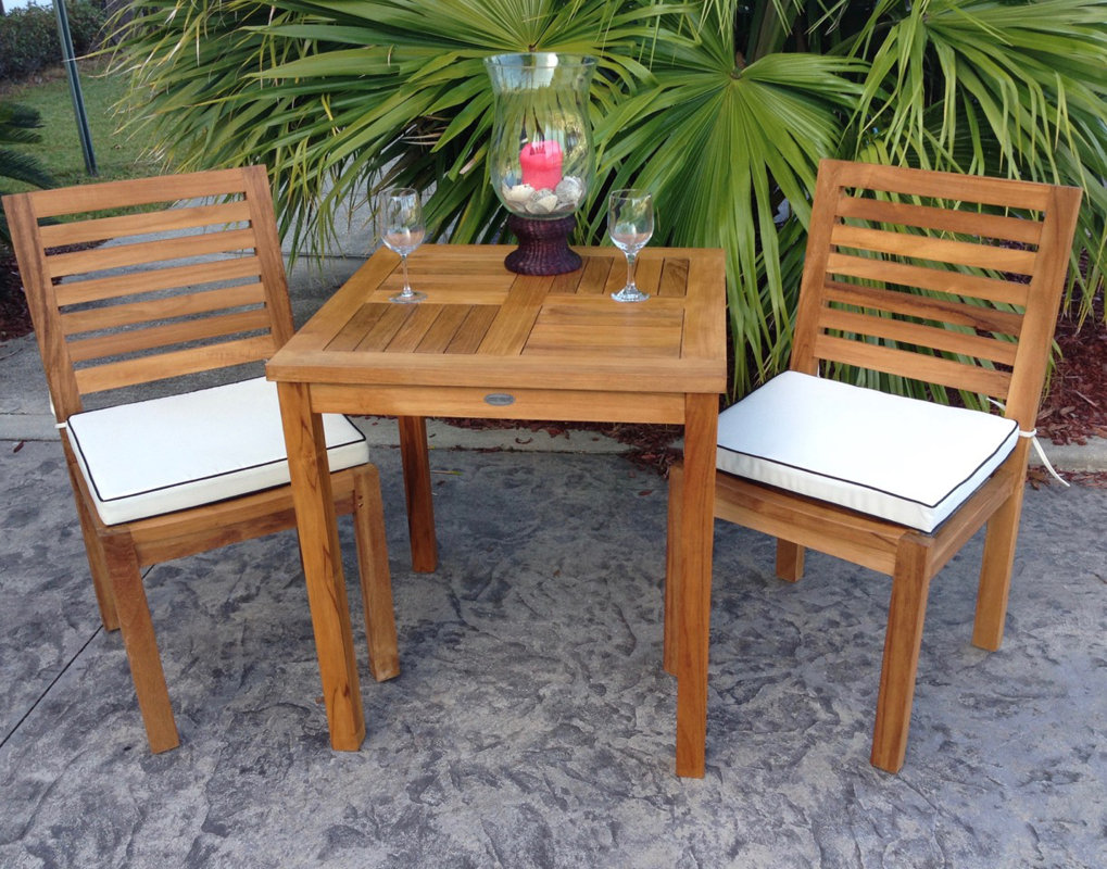 Rosecliff Heights Juno Ridge Teak Bistro Table & Reviews | Wayfair Rosecliff Heights Juno Ridge Teak Bistro Table & Reviews | Wayfair
