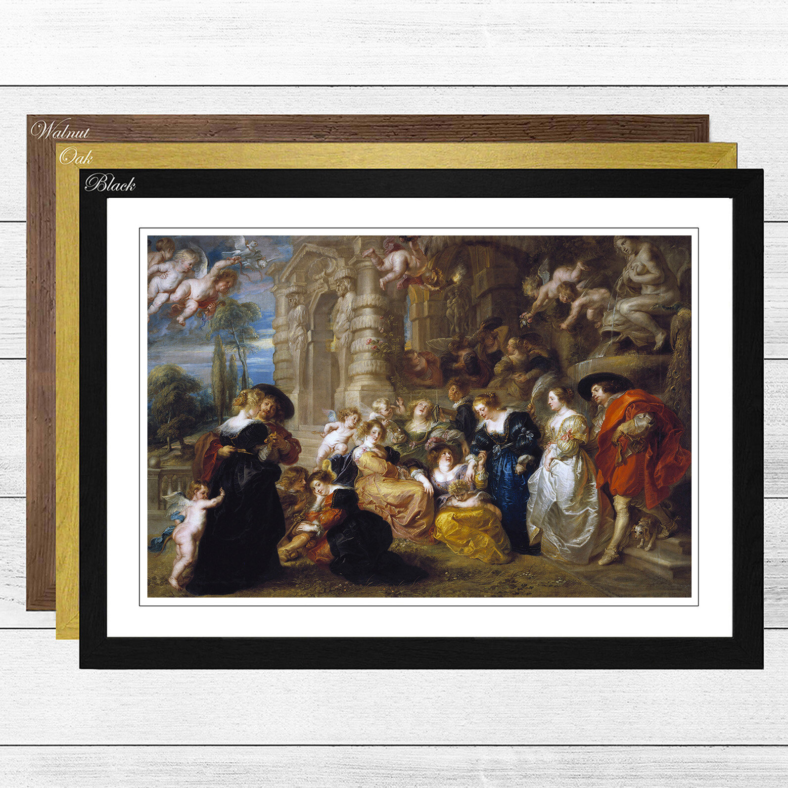 The Garden Of Love By Peter Paul Rubens Framed Painting Print - 