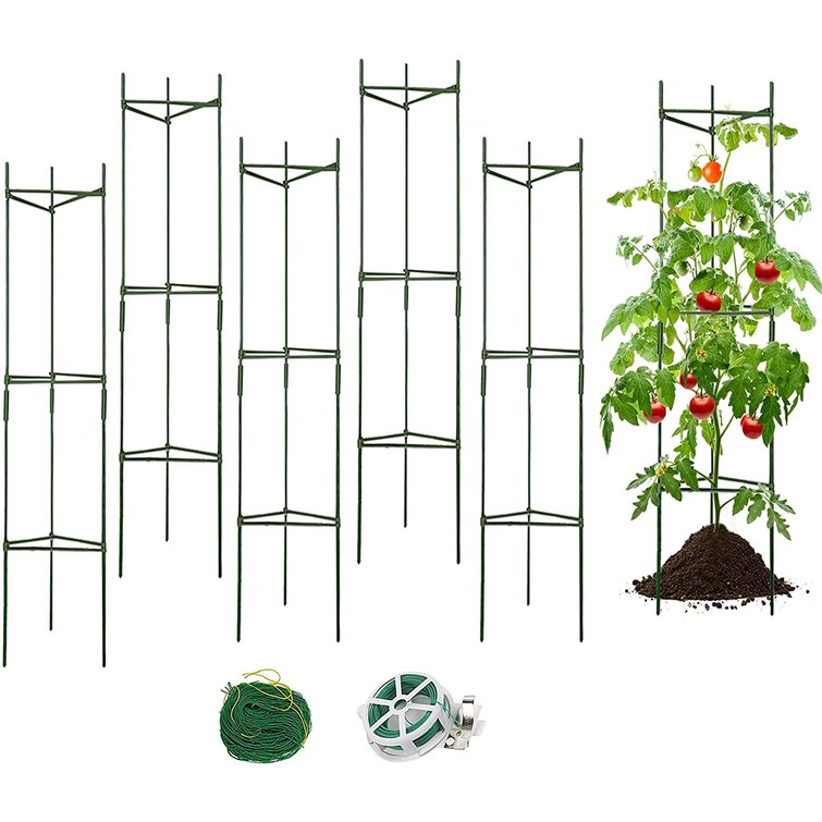 Garden Trellis For Climbing Plants Plants Climbing Support Frame Screen For Flower Ivy Cucumber Tomato 1 Pair Green Trellis Anti-rust