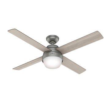 Hunter Fan 52 Marietta 4 Blade Ceiling Fan With Remote Light Kit