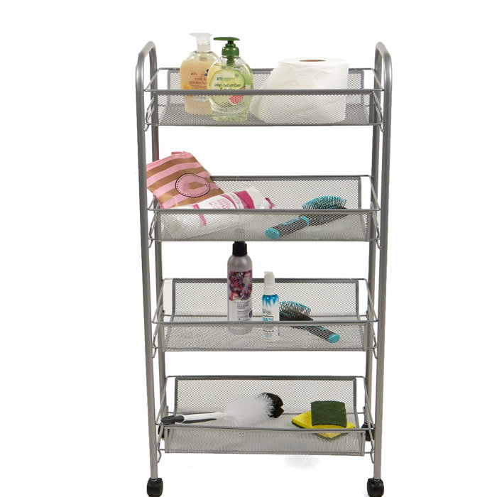 Mind Reader 4 Tier Mobile Office Utility Cart Reviews Wayfair Ca 4 Tier Mobile Office Utility Cart