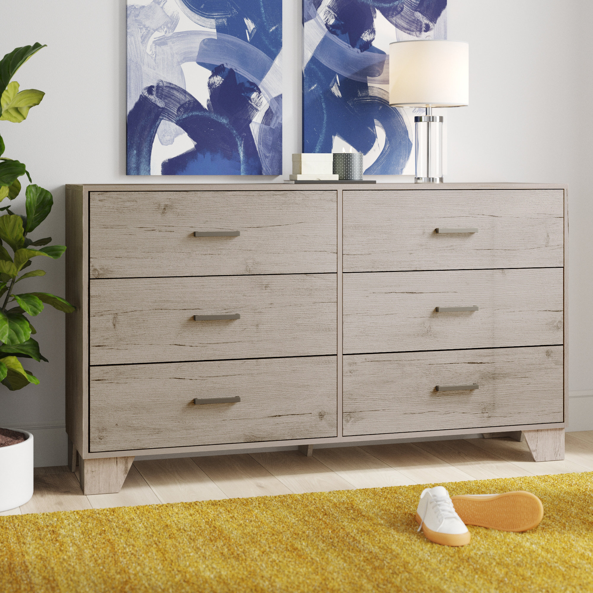 Zipcode Design™ Beckville 6 - Drawer Dresser & Reviews | Wayfair