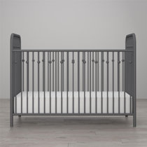 weathered gray crib