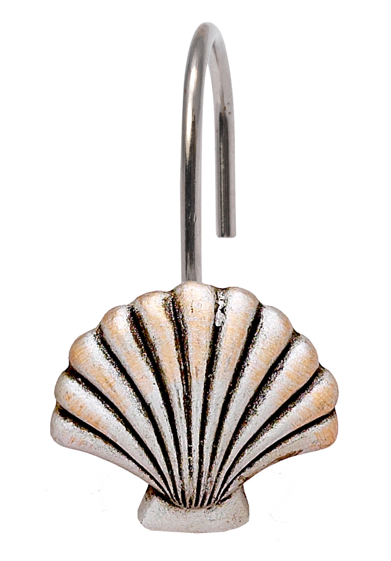 Sweet Home Collection Hand Crafted Seashell Shower Curtain Hook