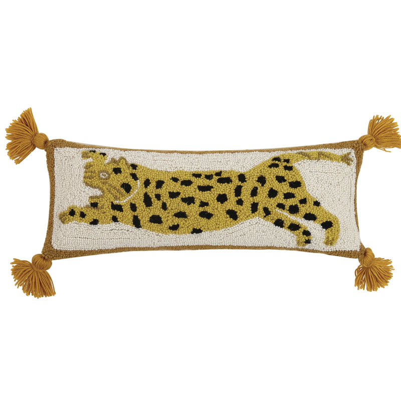 Makers Collective Chi Chi Leopard Wool Lumbar Pillow Wayfair