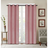 Pink Silk Curtains Drapes You Ll Love In 2020 Wayfair