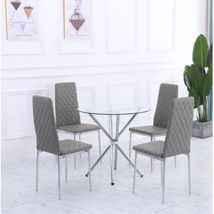 Bergelmir Dining Set with 4 Chairs
